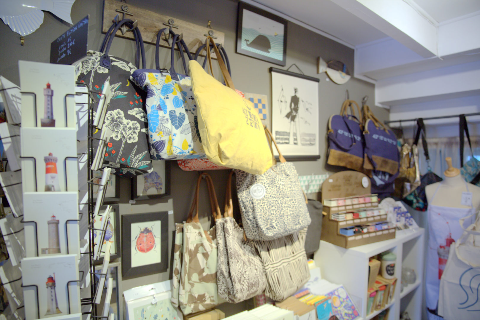 Accessoires, sacs et pochettes, Concarneau Finistère, tote bag foulards futa